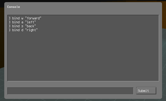 Keybinds being set in console